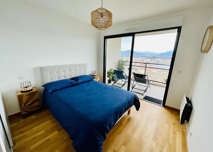 Apartment T2 Grand Standing Neuf Vue Centre-ville & Plages Ajaccio (Corsica)