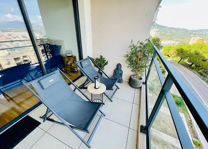 Apartment T2 Grand Standing Neuf Vue Centre-ville & Plages *